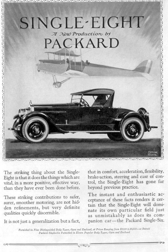 1923 Packard Auto Advertising